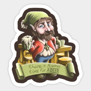 Have a beer says the elf Sticker